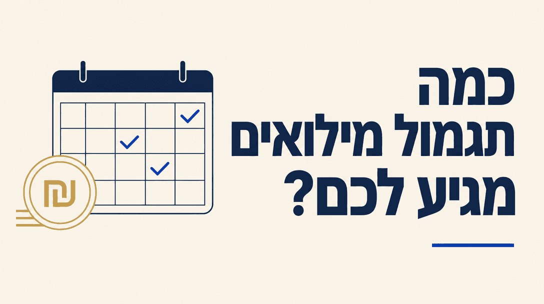 כמה תגמול מילואים מגיע לכם?